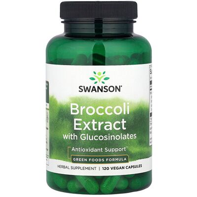 Swanson Broccoli Extract with Glucosinolates 600 mg - Vegetarian Supplement Swanson Broccoli Extract with Glucosinolates 600 mg - Vegetarian Supplement