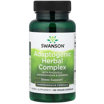 Swanson Adaptogen Herbal Complex with Rhodiola, Ashwagandha and Ginseng - Stress Relief & Mood Support Swanson Adaptogen Herbal Complex with Rhodiola, Ashwagandha and Ginseng - Stress Relief & Mood Support