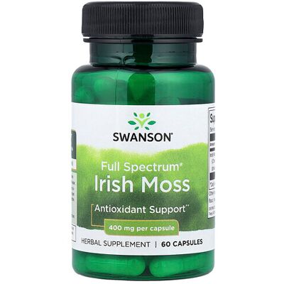 Swanson Irish Moss 400mg Capsules - Herbal Supplement Swanson Irish Moss 400mg Capsules - Herbal Supplement