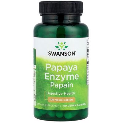 Swanson Papaya Enzyme Papain 100mg Capsules - Dietary Supplement Swanson Papaya Enzyme Papain 100mg Capsules - Dietary Supplement