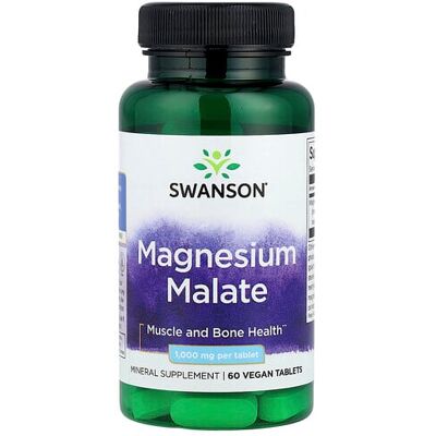 Swanson Magnesium Malate - 150mg Elemental Magnesium - 60 tabs Swanson Magnesium Malate - 150mg Elemental Magnesium - 60 tabs