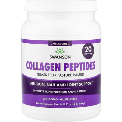 Swanson Collagen Peptides - Unflavored - 560g Swanson Collagen Peptides - Unflavored - 560g