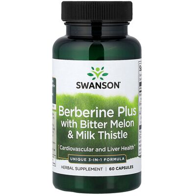 Swanson Berberine Plus - Bitter Melon & Milk Thistle - Supplements Swanson Berberine Plus - Bitter Melon & Milk Thistle - Supplements