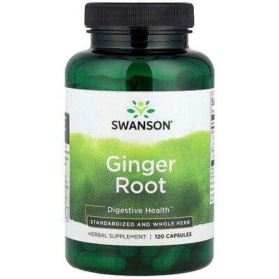 Swanson Ginger Root Capsules - 250mg Standardized Herb - Supports Digestion Swanson Ginger Root Capsules - 250mg Standardized Herb - Supports Digestion