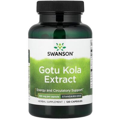 Swanson Gotu Kola Extract 100 mg - Herbal Supplement - 120 Capsules Swanson Gotu Kola Extract 100 mg - Herbal Supplement - 120 Capsules