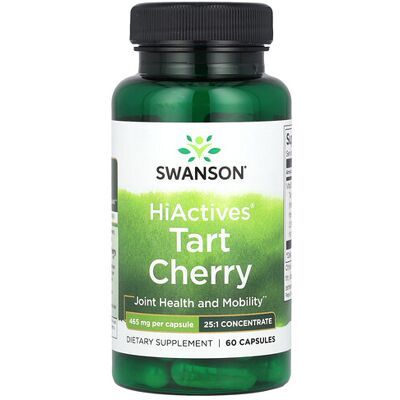 Swanson HiActives Tart Cherry - 465 mg - 60 Capsules Swanson HiActives Tart Cherry - 465 mg - 60 Capsules