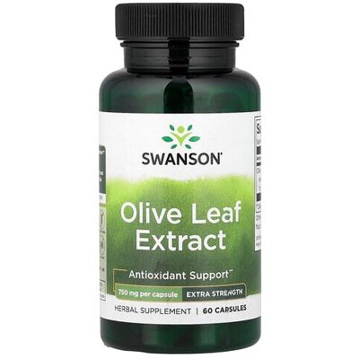 Swanson Olive Leaf Extract 750 mg - Olive Leaf - Supplement Swanson Olive Leaf Extract 750 mg - Olive Leaf - Supplement