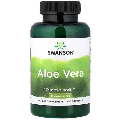 Swanson Aloe Vera 25mg Softgels - Supplement Swanson Aloe Vera 25mg Softgels - Supplement