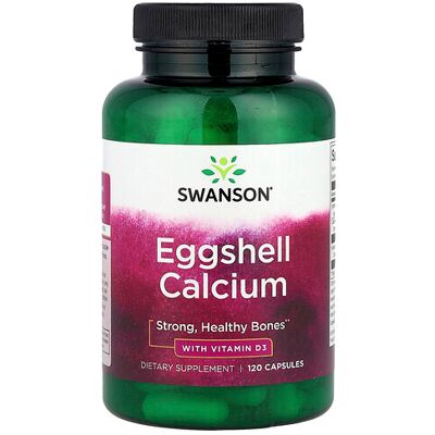 Swanson Eggshell Calcium with Vitamin D-3 Capsules - Dietary Supplement Swanson Eggshell Calcium with Vitamin D-3 Capsules - Dietary Supplement