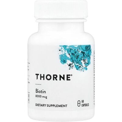 Thorne, Biotin, 8,000 mcg, 60 Capsules Thorne, Biotin, 8,000 mcg, 60 Capsules