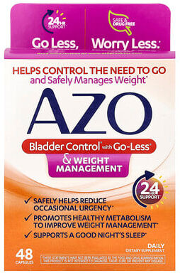 AZO, Bladder Control® with Go-Less® & Weight Management, 48 Capsules