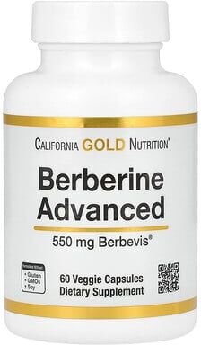 California Gold Nutrition, Berberine Advanced, Berbevis Phytosome with Berberine Phospholipid Complex with Sunflower Lecithin, 550 mg, 60 Veggie Capsules