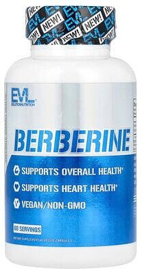 EVLution Nutrition, Berberine, 60 Veggie Capsules, (500 mg mg per Capsule)