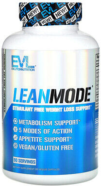 EVLution Nutrition, LeanMode, Stimulant Free Weight Loss Support, 150 Veggie Capsules
