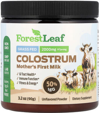 Forest Leaf, Colostrum Powder, Mother's First Milk, Unflavored, 3.2 oz (90 g)