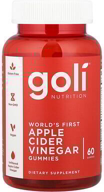 Goli Nutrition, Apple Cider Vinegar Gummies, 60 Gummies