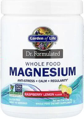 Garden of Life Dr. Formulated, Whole Food Magnesium, Raspberry Lemon, 7 oz (198.4 g)