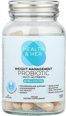 Health and Her, Weight Management Probiotic + Multi-Nutrients, 60 Capsules