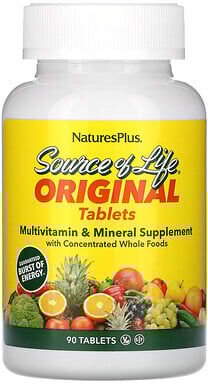 NaturesPlus, Source of Life Original, Multi-Vitamin & Mineral Supplement, 90 Tablets