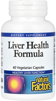 Natural Factors, Liver Health Formula, 60 Vegetarian Capsules