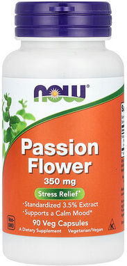 NOW Foods, Passion Flower, 350 mg, 90 Veg Capsules