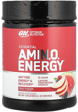 Optimum Nutrition, Essential Amin.O. Energy®, Fruit Fusion, 1.29 lb (585 g)