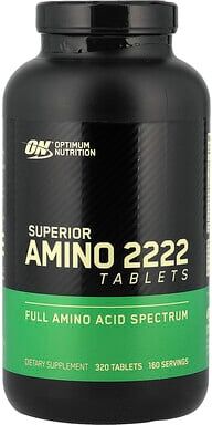 Optimum Nutrition, Superior Amino 2222, 320 Tablets