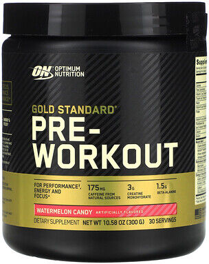 Optimum Nutrition, Gold Standard® Pre-Workout, Watermelon Candy, 10.58 oz (300 g)