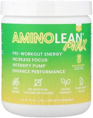 RSP Nutrition, AminoLean® Max, Pre-Workout Energy, Maui Pineapple, 10.21 oz (290 g)