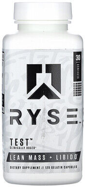 RYSE, Test, Lean Mass + Libido, 120 Gelatin Capsules