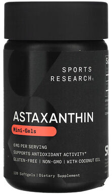Sports Research, Astaxanthin, Mini-Gels, 6 mg, 120 Softgels