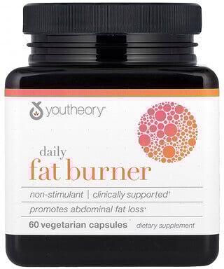 Youtheory, Daily Fat Burner, 60 Vegetarian Capsules