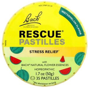 Bach, Rescue® Pastilles, Stress Relief, Watermelon, 35 Pastilles Bach, Rescue® Pastilles, Stress Relief, Watermelon, 35 Pastilles