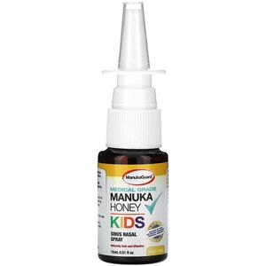 ManukaGuard, Kids, Medical Grade Manuka Honey, Sinus Nasal Spray, Alcohol Free, 0.51 fl oz (15 ml) ManukaGuard, Kids, Medical Grade Manuka Honey, Sinus Nasal Spray, Alcohol Free, 0.51 fl oz (15 ml)
