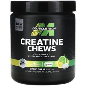 MuscleTech, Creatine Chews, Citrus Burst, 90 Chewable Tablets (1 g per Tablet) MuscleTech, Creatine Chews, Citrus Burst, 90 Chewable Tablets (1 g per Tablet)