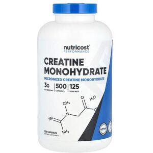 Nutricost, Performance, Creatine Monohydrate, 500 Capsules (0.75 g per Capsule) Nutricost, Performance, Creatine Monohydrate, 500 Capsules (0.75 g per Capsule)