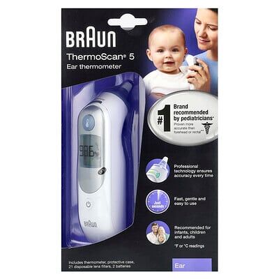 Braun ThermoScan 5, Ear Thermometer , 25 Piece Kit Braun ThermoScan 5, Ear Thermometer , 25 Piece Kit