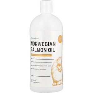 Chew + Heal, Norwegian Salmon Oil, For Dogs, 32 fl oz (946 ml) Chew + Heal, Norwegian Salmon Oil, For Dogs, 32 fl oz (946 ml)