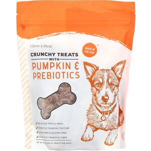 Chew + Heal, Crunchy Treats with Pumpkin & Prebiotics, For Dogs, All Ages, 12 oz (340 g) Chew + Heal, Crunchy Treats with Pumpkin & Prebiotics, For Dogs, All Ages, 12 oz (340 g)