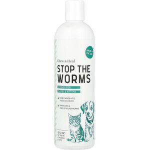Chew + Heal, Stop The Worms, Wormer for Puppies & Kittens , 12 fl oz (355 ml) Chew + Heal, Stop The Worms, Wormer for Puppies & Kittens , 12 fl oz (355 ml)