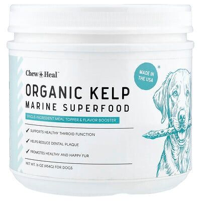 Chew + Heal, Organic Kelp Marine Superfood, For Dogs, 16 oz (454 g) Chew + Heal, Organic Kelp Marine Superfood, For Dogs, 16 oz (454 g)