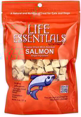 Cat-Man-Doo, Life Essentials, Freeze Dried Wild Alaskan Salmon, For Cats and Dogs, 2 oz (57 g)