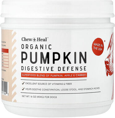 Chew + Heal, Organic Pumpkin Digestive Defense, For Dogs, 16 oz (454 g)