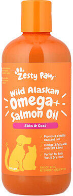 Zesty Paws, Wild Alaskan Omega + Salmon Oil, For Dogs & Cats, All Ages, 16 fl oz (473 ml)