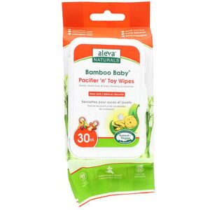 Aleva Naturals, Bamboo Baby, Pacifier 'n' Toy Wipes, 30 Wipes Aleva Naturals, Bamboo Baby, Pacifier 'n' Toy Wipes, 30 Wipes