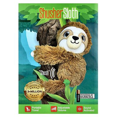 Baby Shusher, Shusher Sloth, Soft Toy Sound Module , 1 Count Baby Shusher, Shusher Sloth, Soft Toy Sound Module , 1 Count