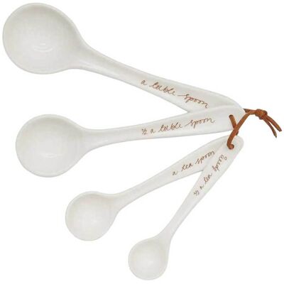 Sophie Conran White Set of 4 Measuring Spoons Sophie Conran White Set of 4 Measuring Spoons