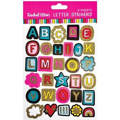 Rachel Ellen Colour & Glitter Letter Stickers Rachel Ellen Colour & Glitter Letter Stickers