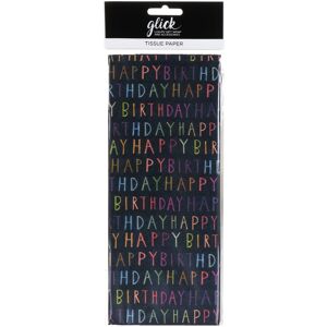 Glick Paper Salad Birthday Script Blue Tissue Paper Glick Paper Salad Birthday Script Blue Tissue Paper