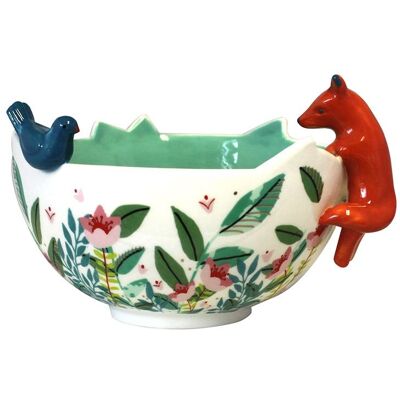 House Of Disaster Secret Garden Fox Bowl with Gift Box House Of Disaster Secret Garden Fox Bowl with Gift Box